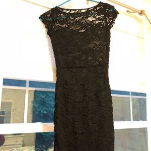 Black lace dress